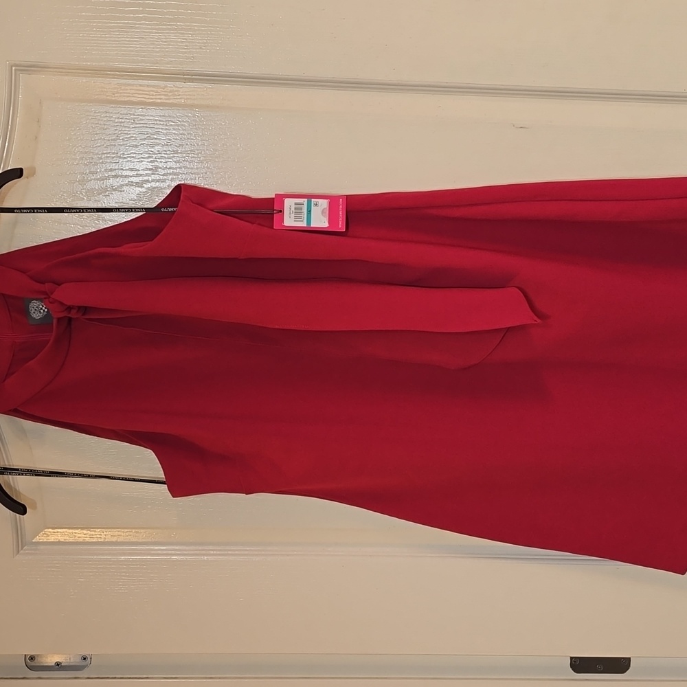 Vince Camuto Women Berry Red Cocktail Party Office Formal Dress Sz 16